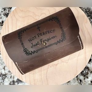 CUSTOM engraved leather belt bag